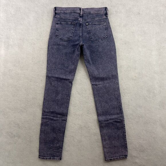 H&M Jeans Womens Size 30X32 Purple Stonewashed Hi Rise Stretch Medium Wash Denim - Picture 4 of 15